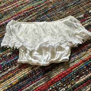 White Cropped Blouse